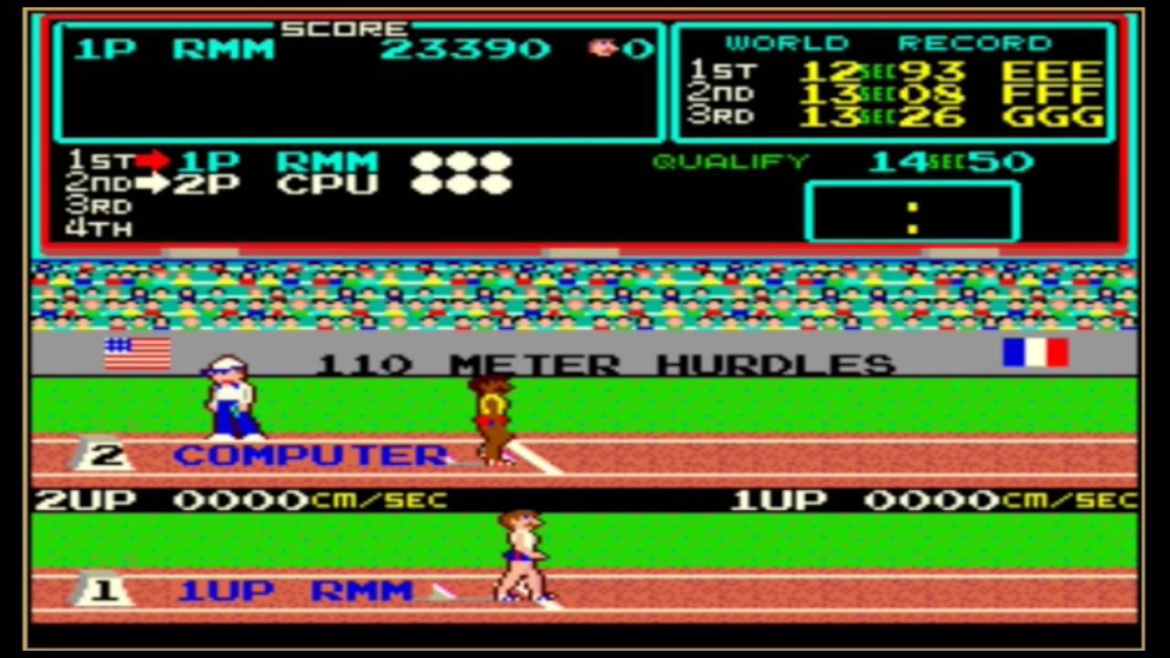 Track and Field video game.