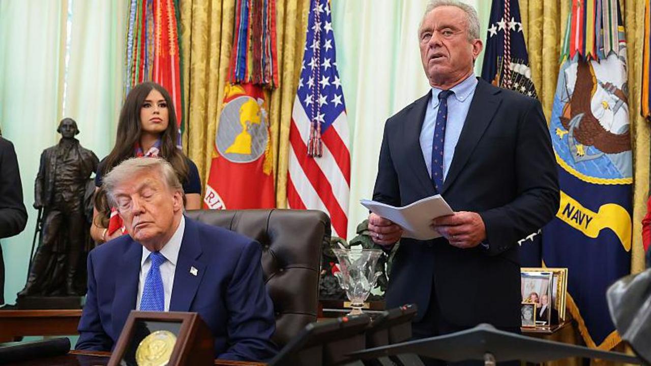 Trump signs order to limit childhood vaccines and split MMR shots — image supplied by BBC News's feed