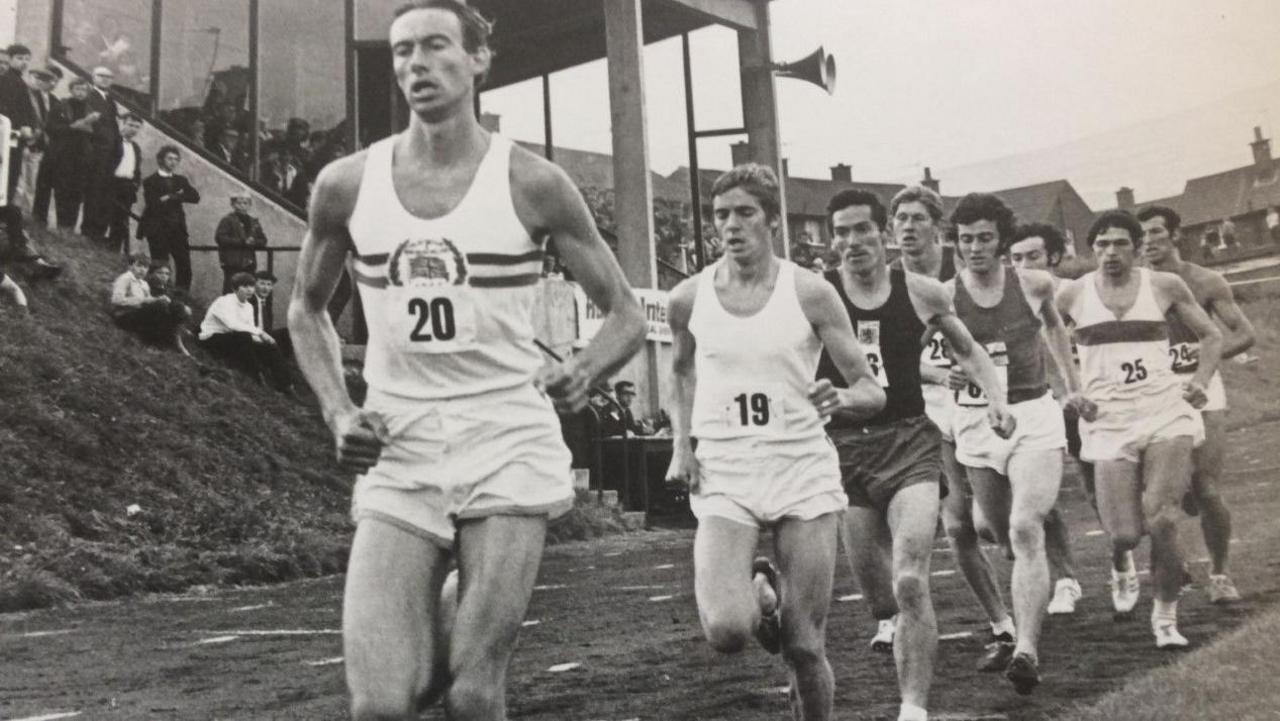 Derek Graham leads a race at Paisley Park in the late 1960s