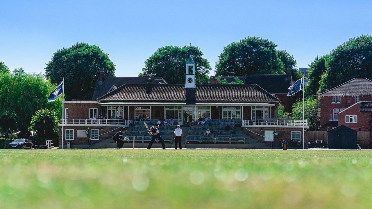 Cricket pitch at Bedford School