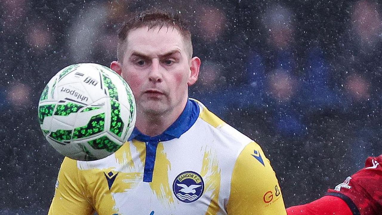 Bangor's Arthurs served anti-doping ban last season — image supplied by BBC Sport's feed