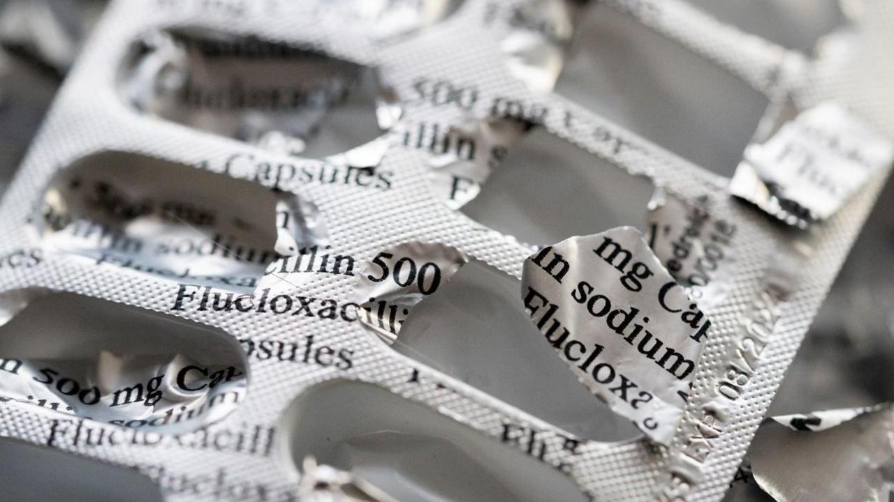 A foil-covered tablet packet with lots of empty pockets