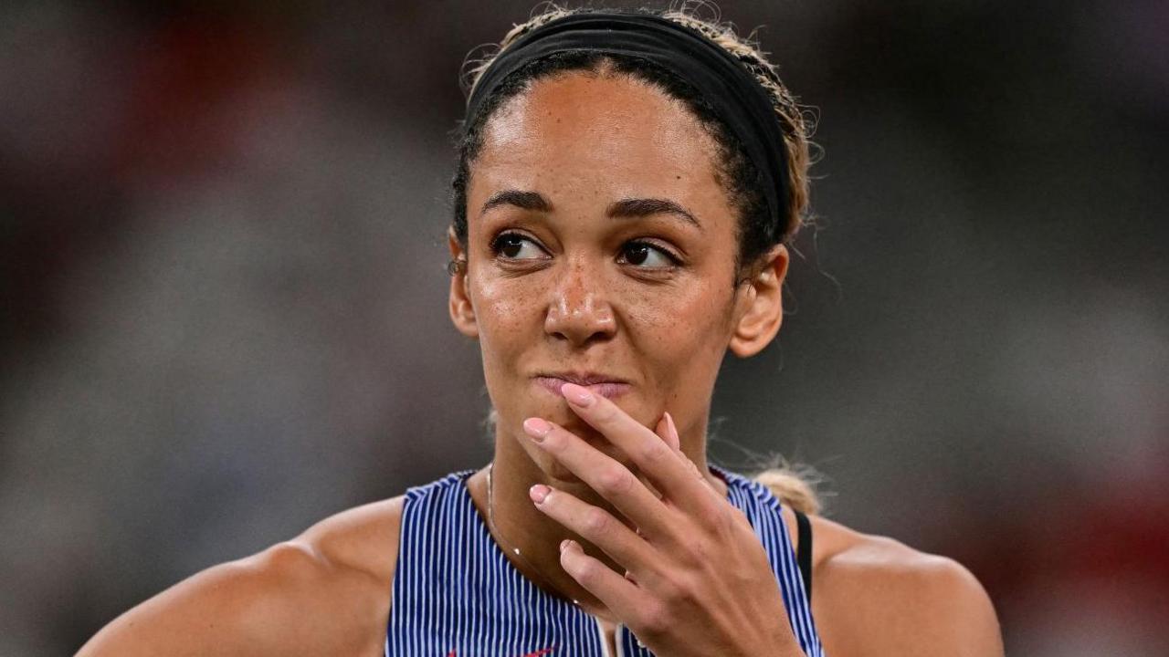 Katarina Johnson-Thompson during the world heptathlon competition