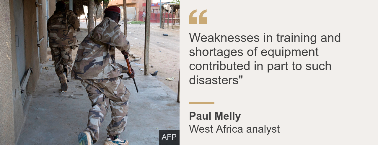 Quote card. Paul Melly: "Weaknesses in training and shortages of equipment contributed in part to such disasters"