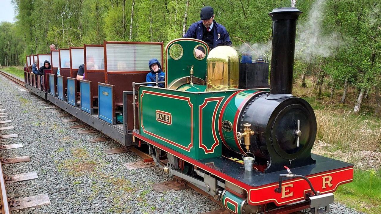 A minimum gauge train in use