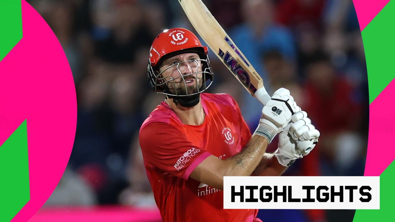 Welsh Fire make light work of low-scoring Southern Brave — image supplied by BBC Sport's feed