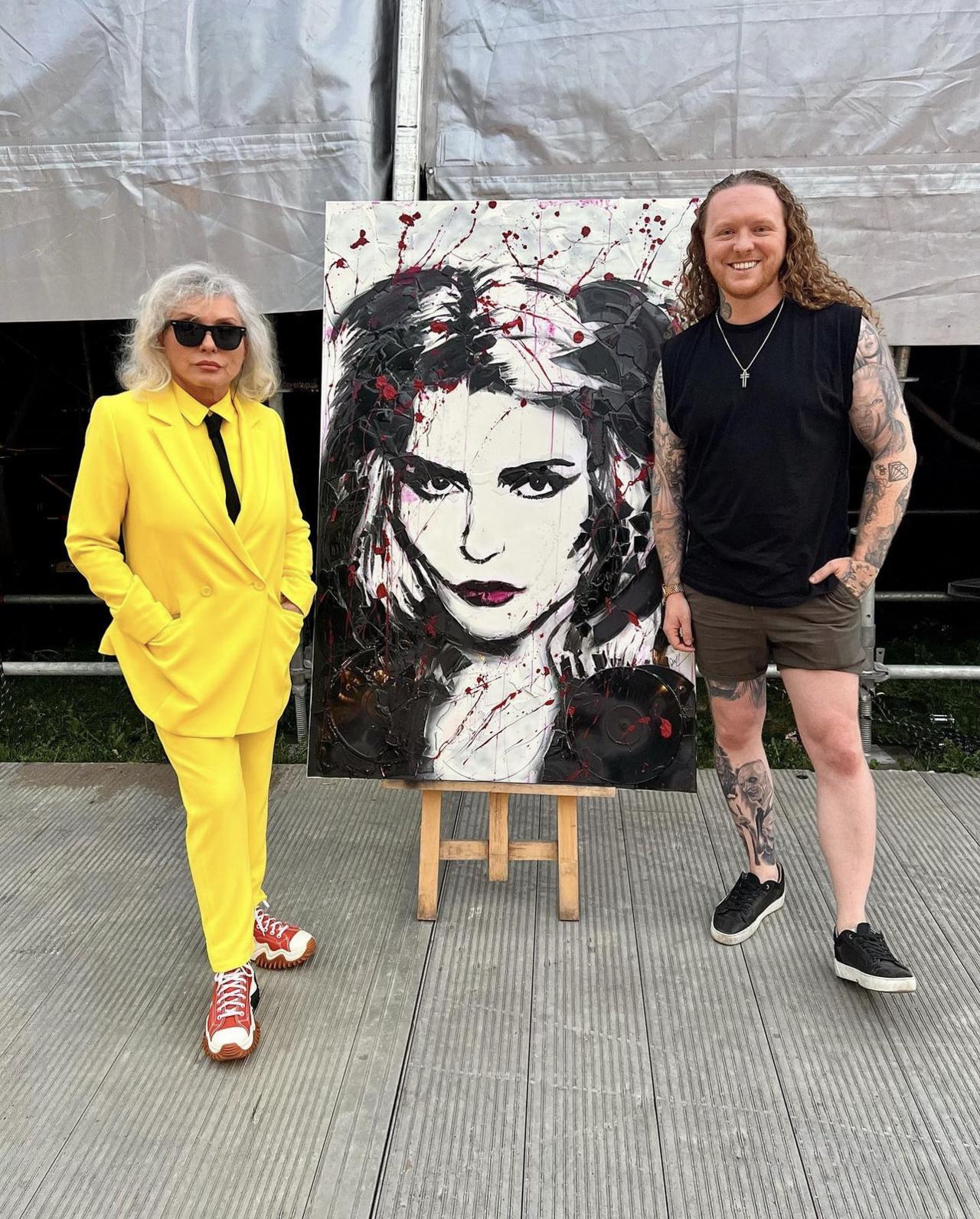 Nathan Wyburn with Debbie Harry