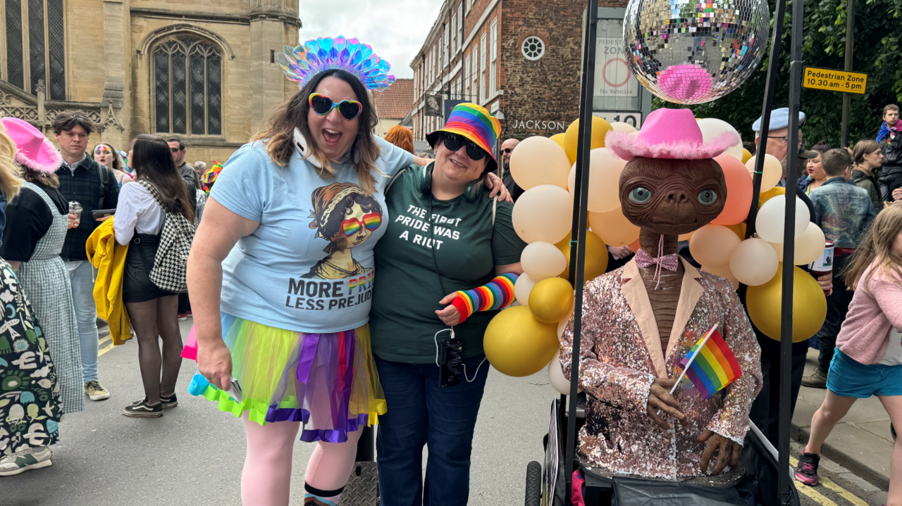 Crowds enjoying York Pride 