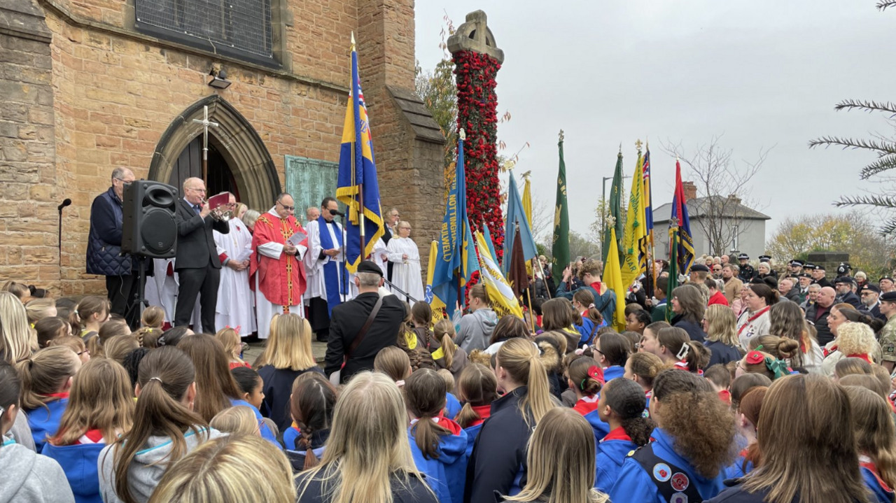 The Remembrance service in Bulwell was held at St Mary’s Church