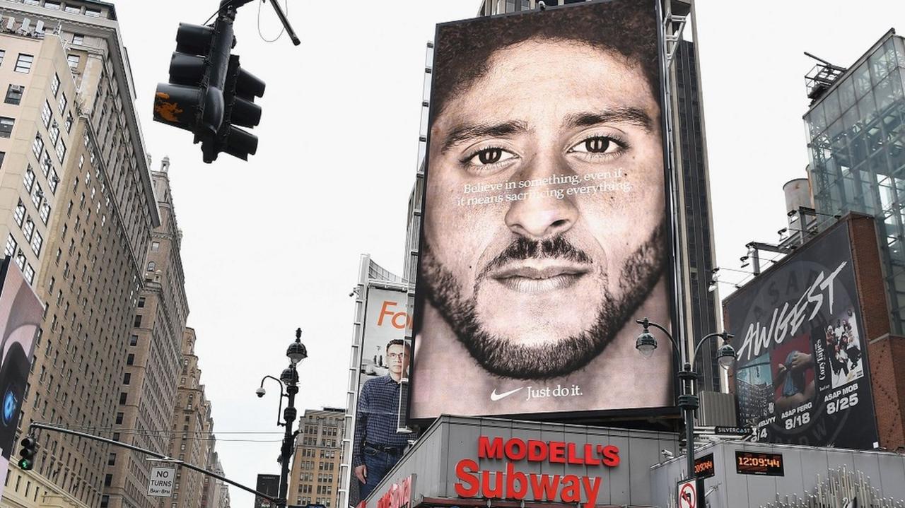 Billboard add with Colin Kaepernick