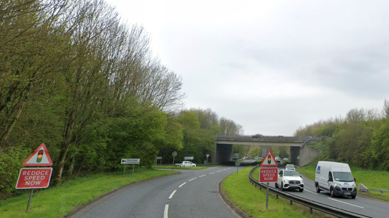 The A31 at Runfold, Surrey 