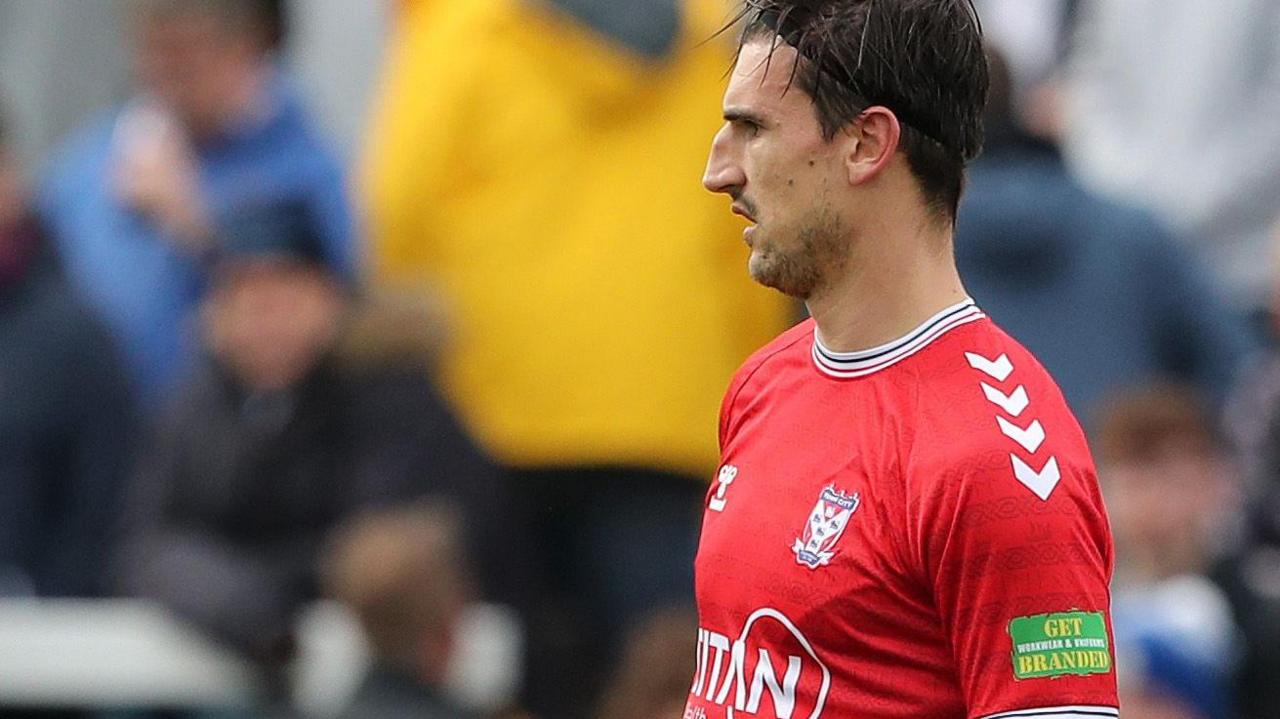 Ash Palmer in action for York City