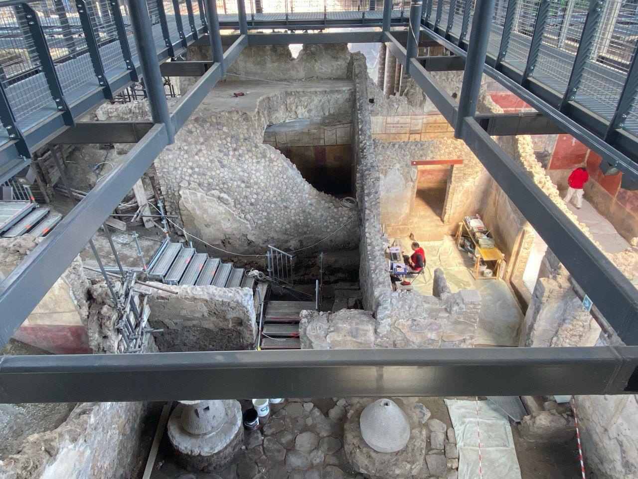 Pompeii house from the top