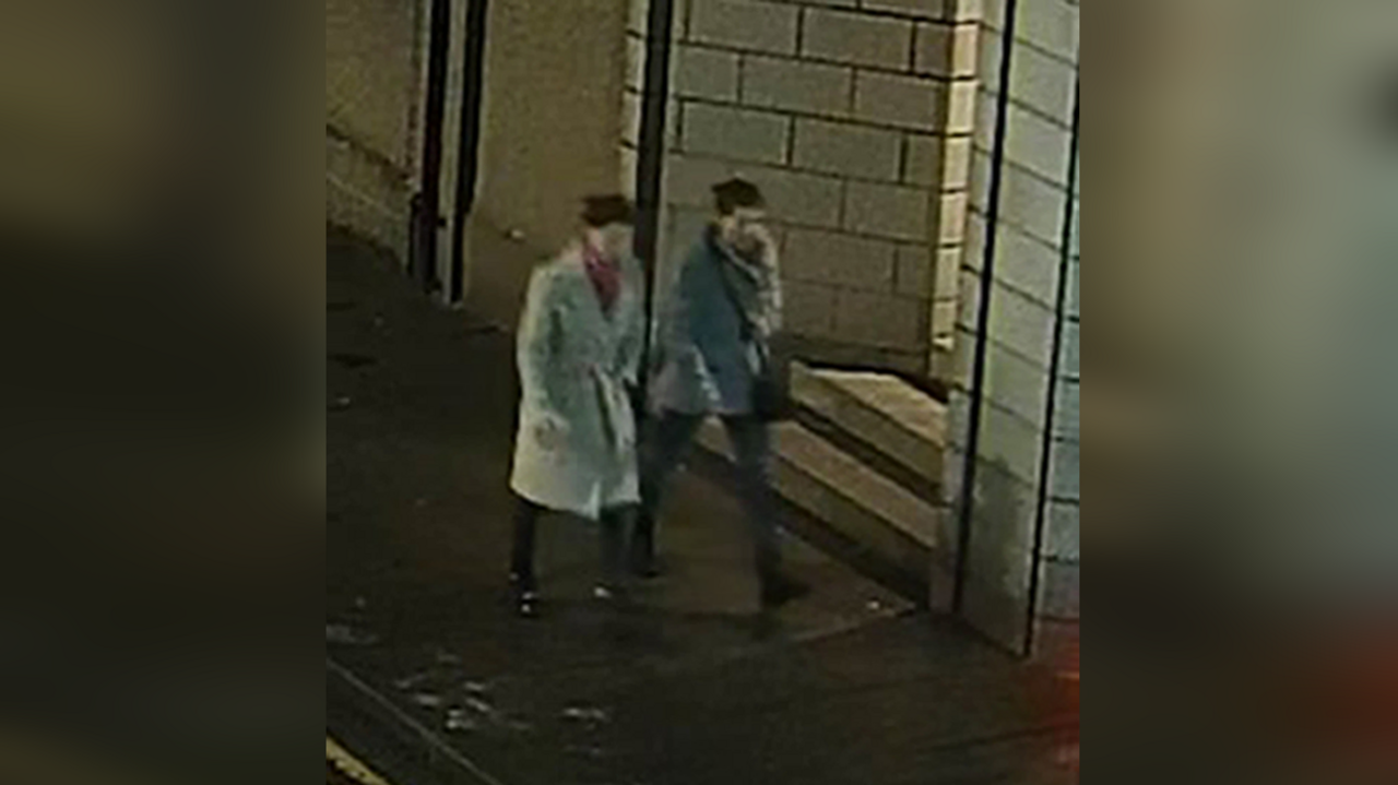 CCTV showing Eliza and Henrietta Huszti walking in Aberdeen city centre