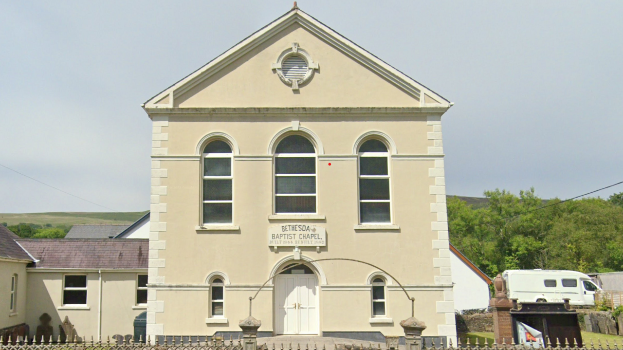 Bethesda Baptist chapel in Glanaman, Carmarthenshire.