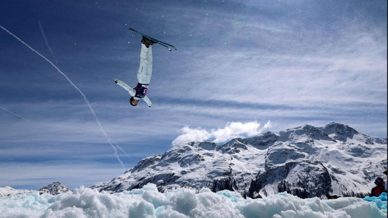 Danielle Scott at the 2025 FIS Freestyle World Championships in St. Moritz, Switzerland.