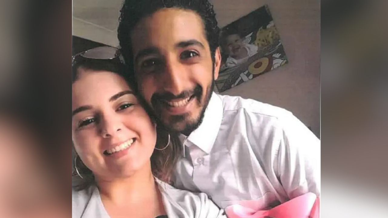 A family photo of Sami Alsaroori before his death, pictured with his wife, Martina Dalton, and seven-year-old daughter, Amelia.