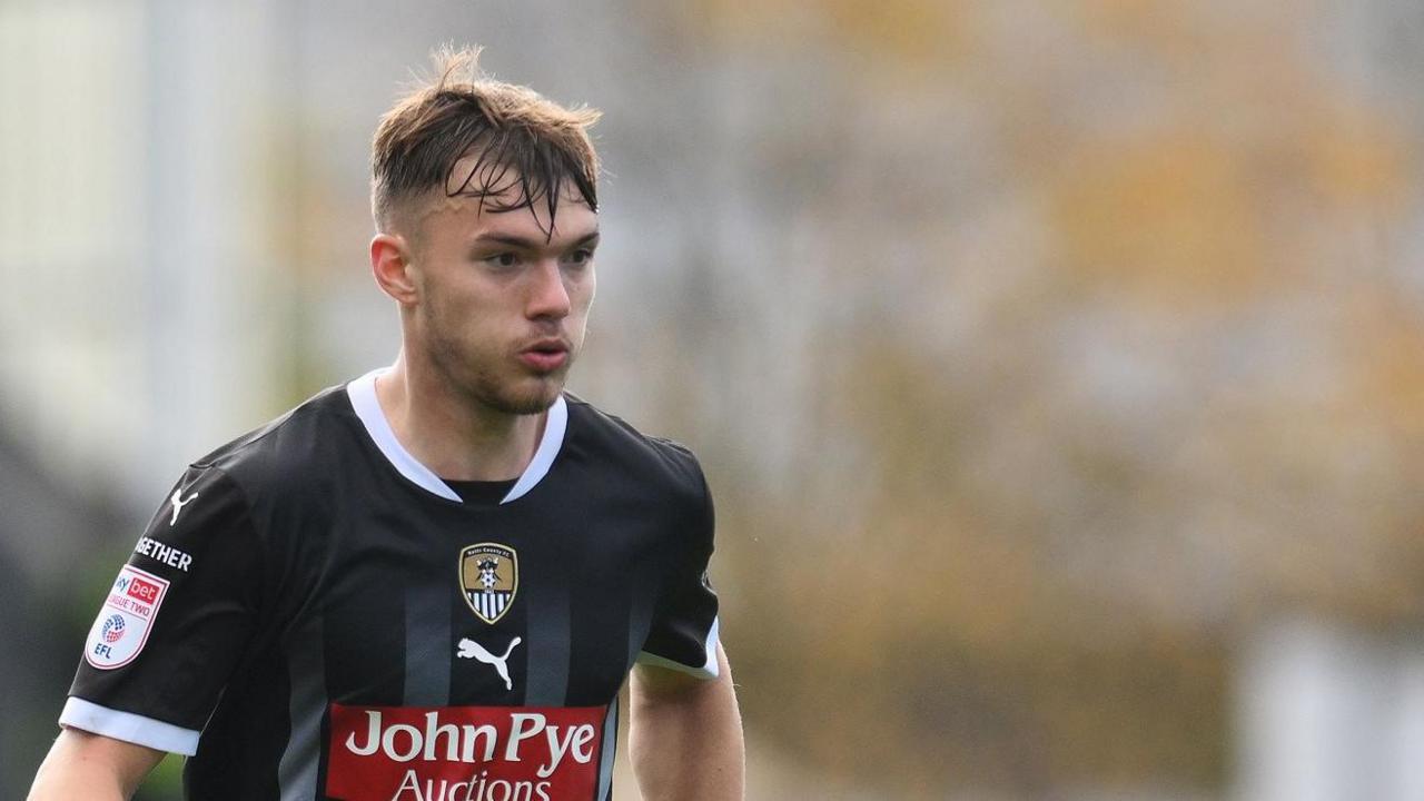 Lewis Macari in action for Notts County