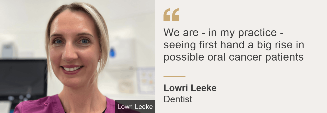 Dentist Lowri Leeke