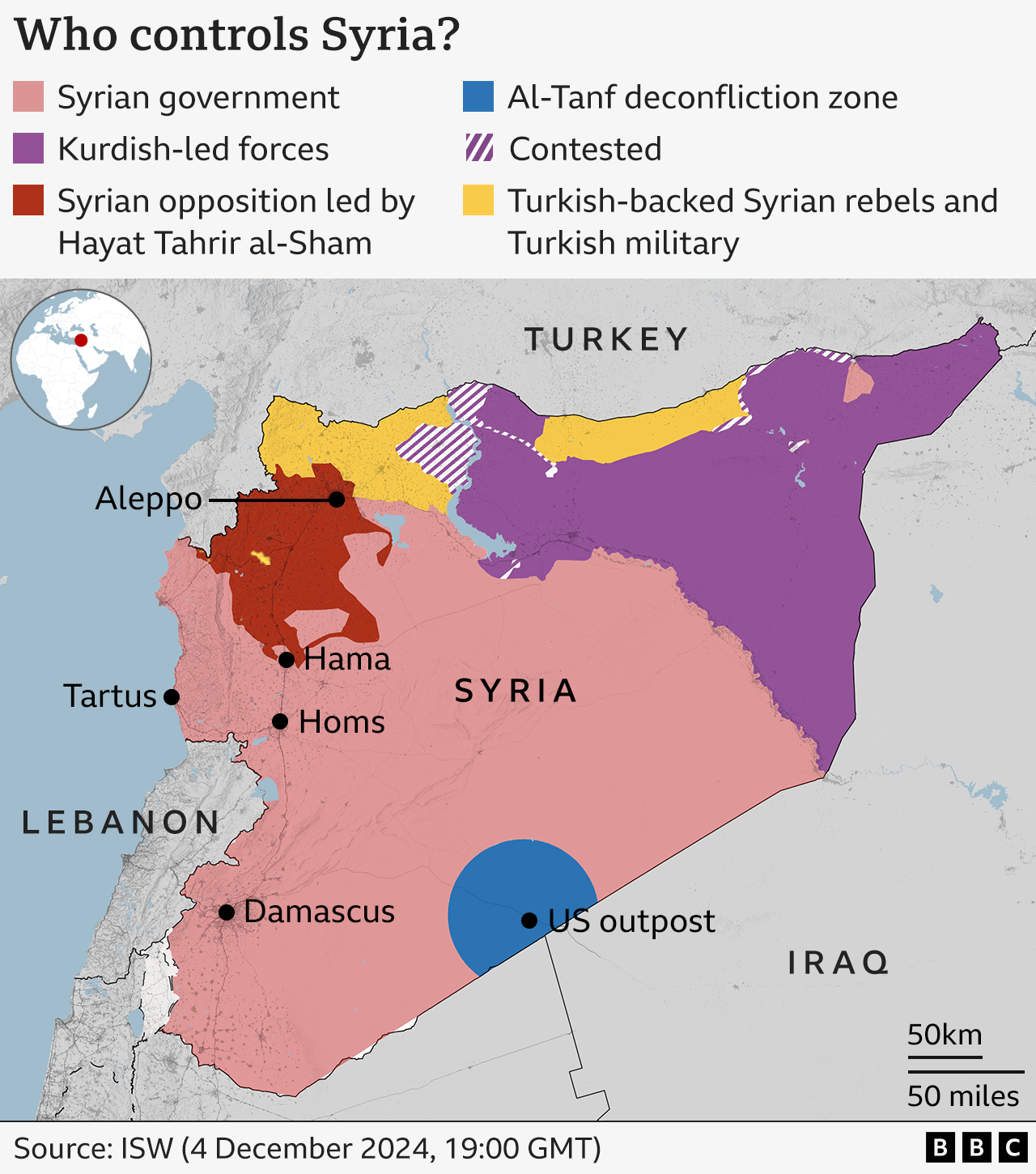 Syria rebels capture major city of Hama after military withdraws - BBC News