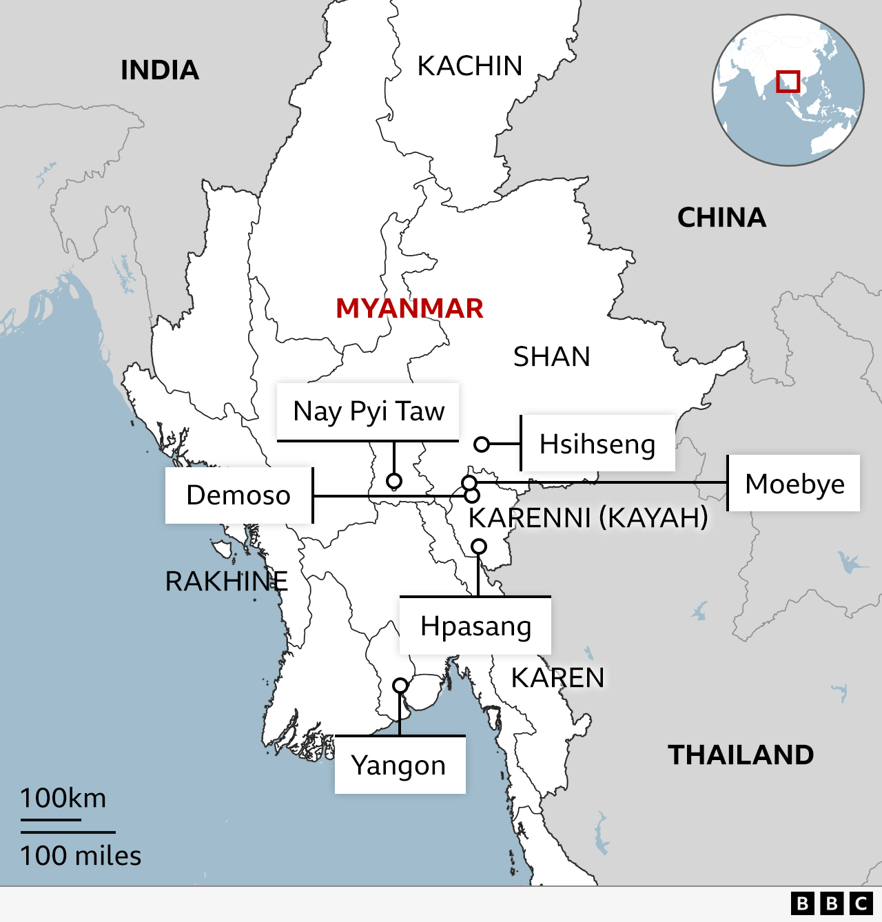 Map of Myanmar