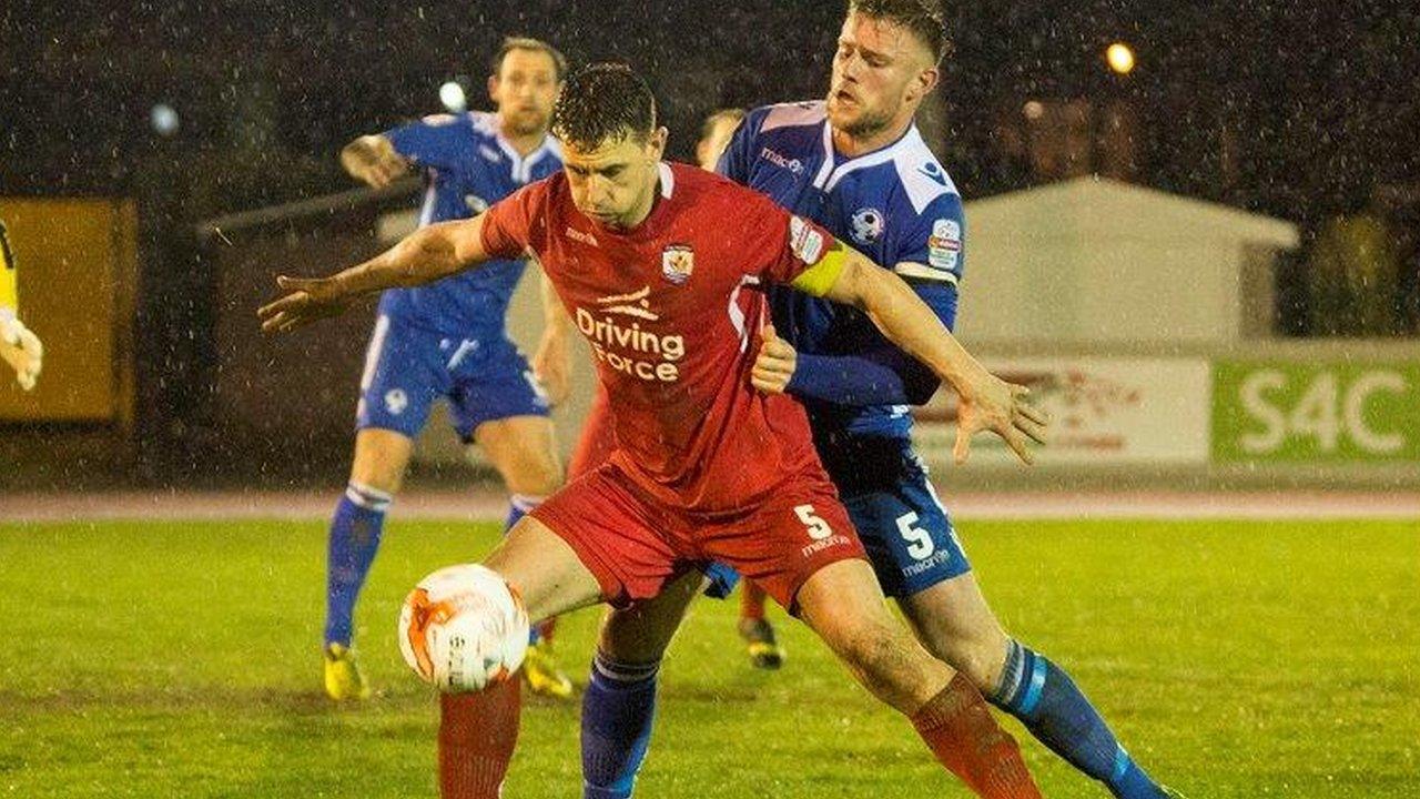 Gap Connah's Quay in action against Airbus UK