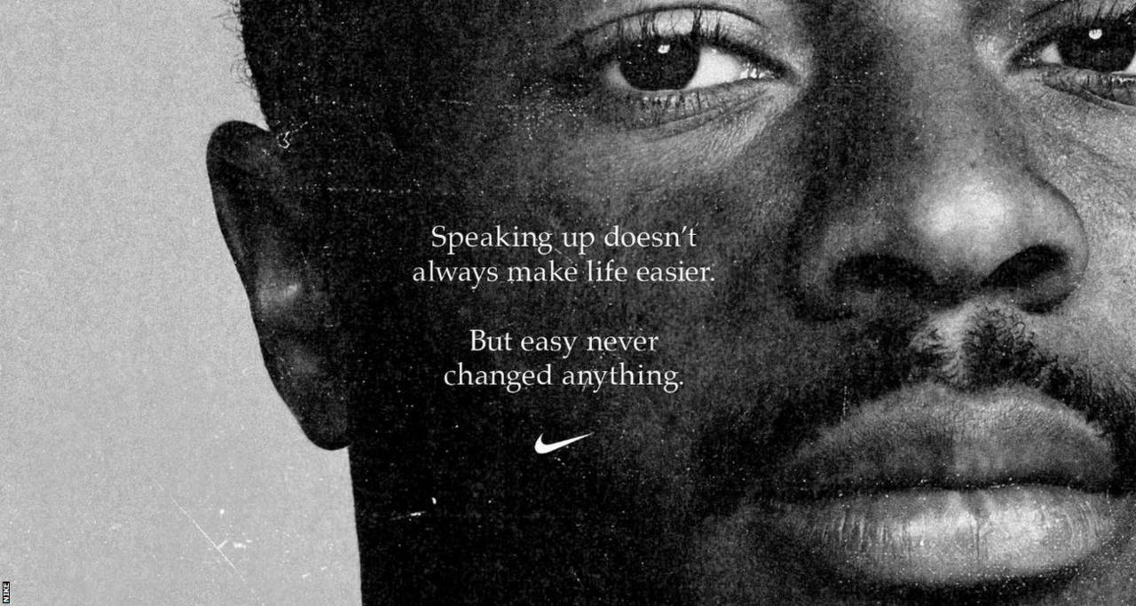 Nike's advertisement in support of Raheem Sterling