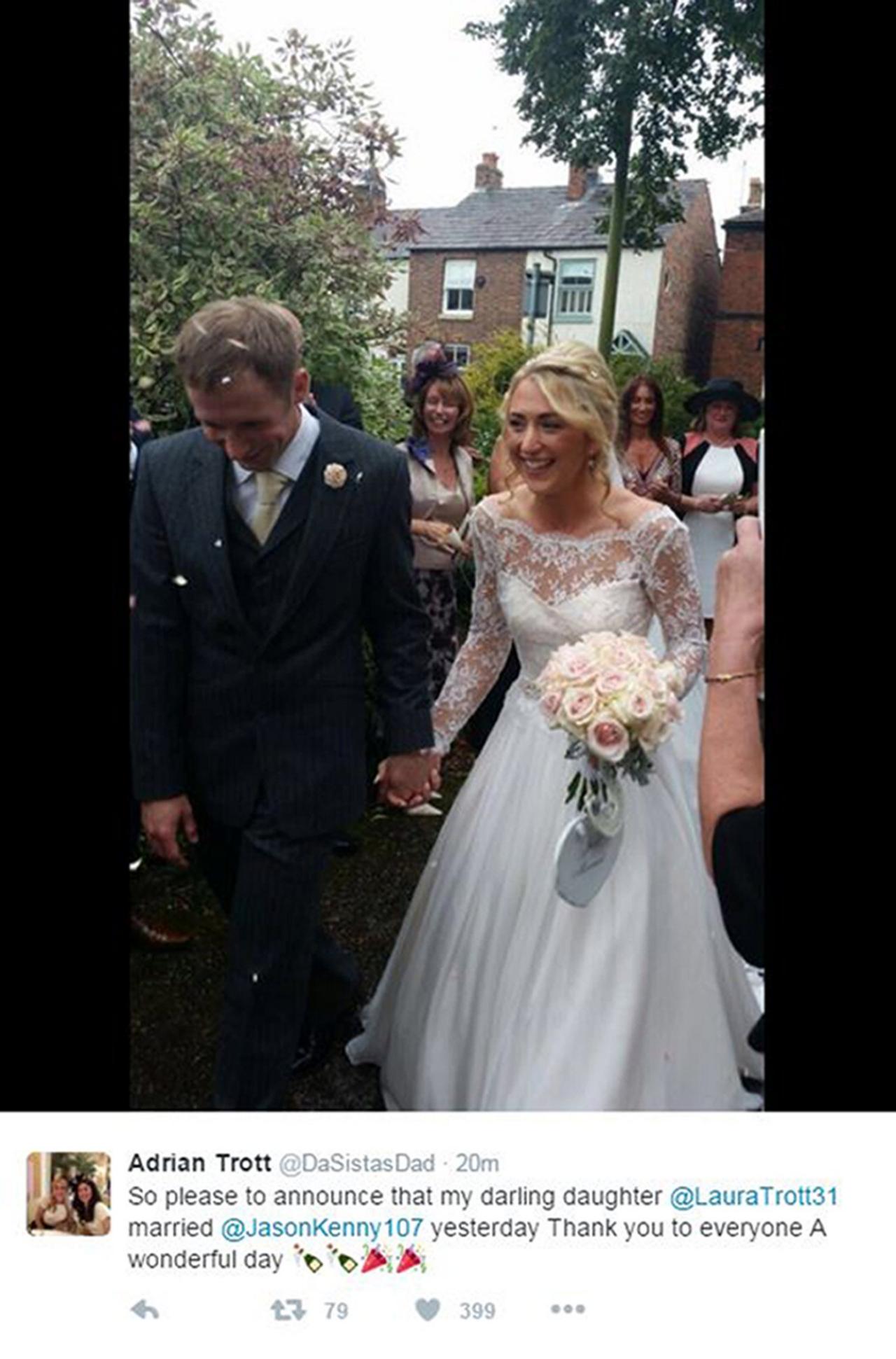 Laura Trott and Jason Kenny wedding