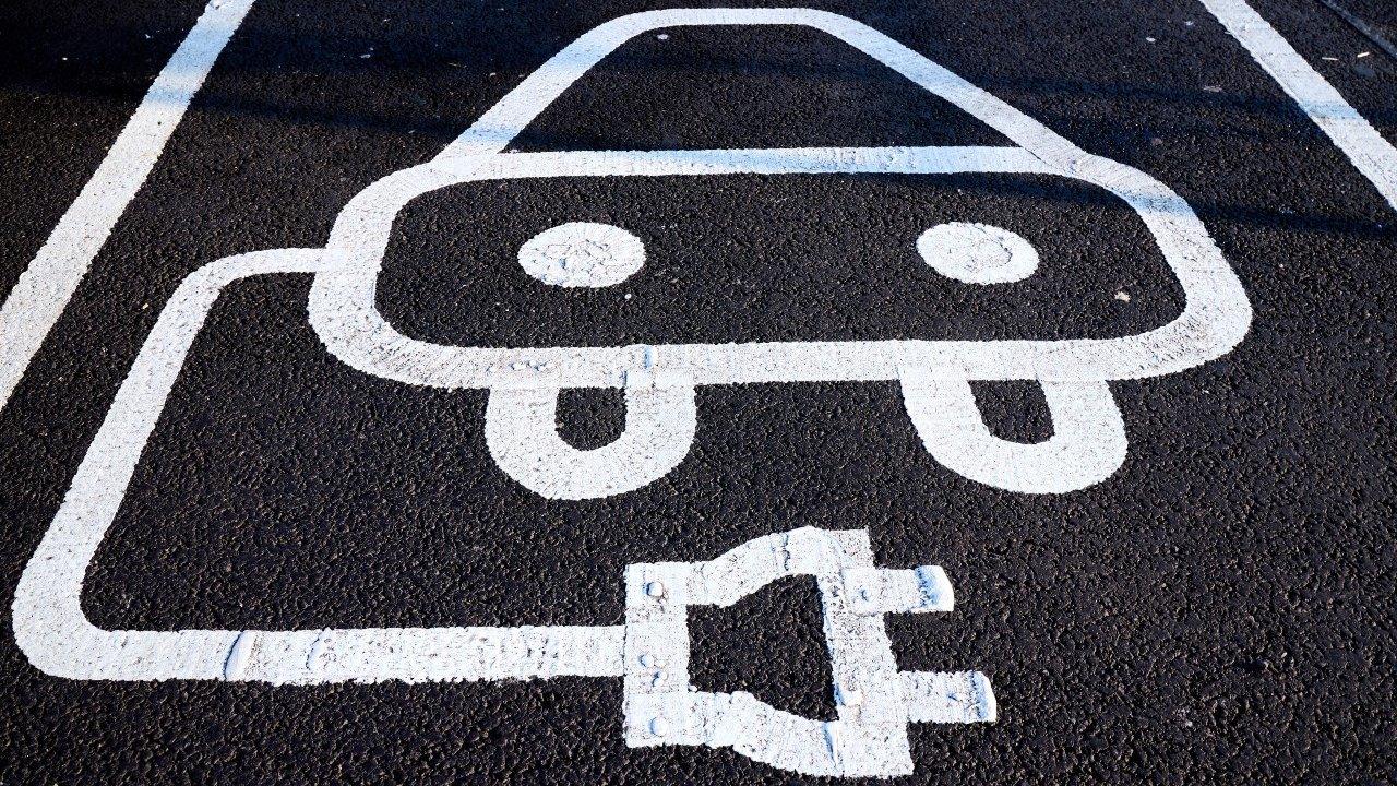 EV charging bay sign