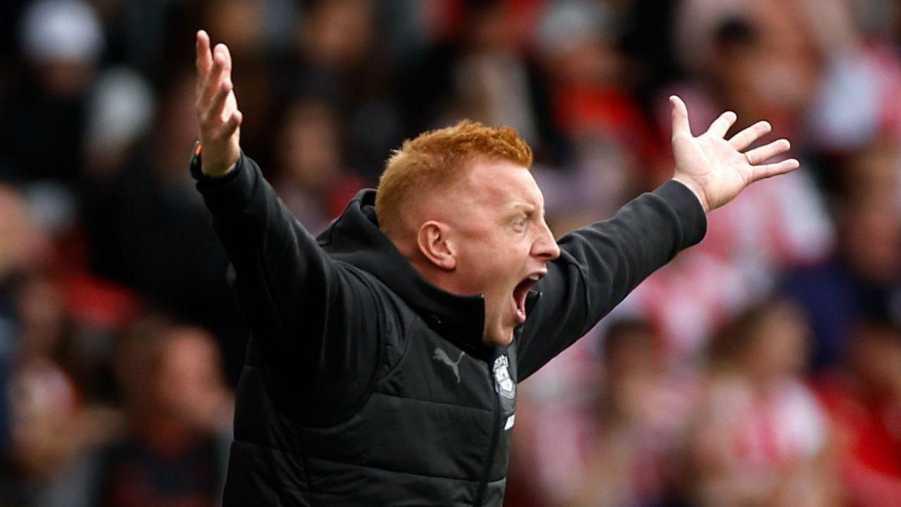 Will Still gesticulates during draw with Portsmouth