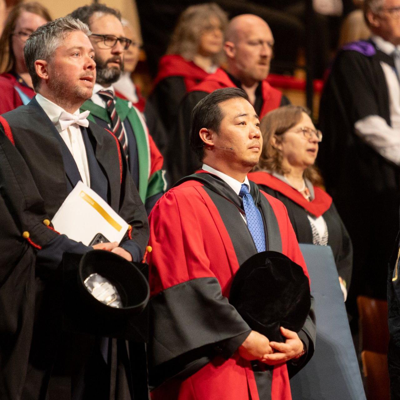 Aiyawatt Srivaddhanaprabha at the graduation ceremony on 16 June