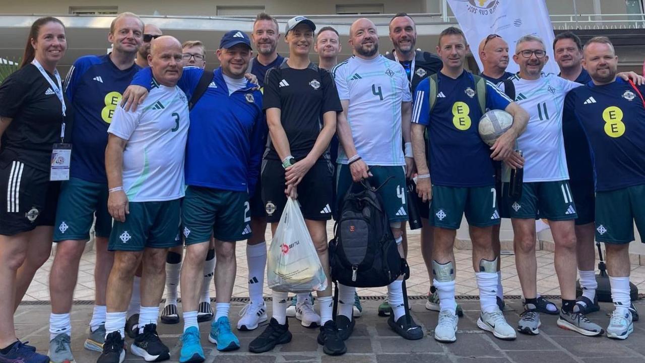 Sixteen players and three staff members travelled to Italy for the world cup 