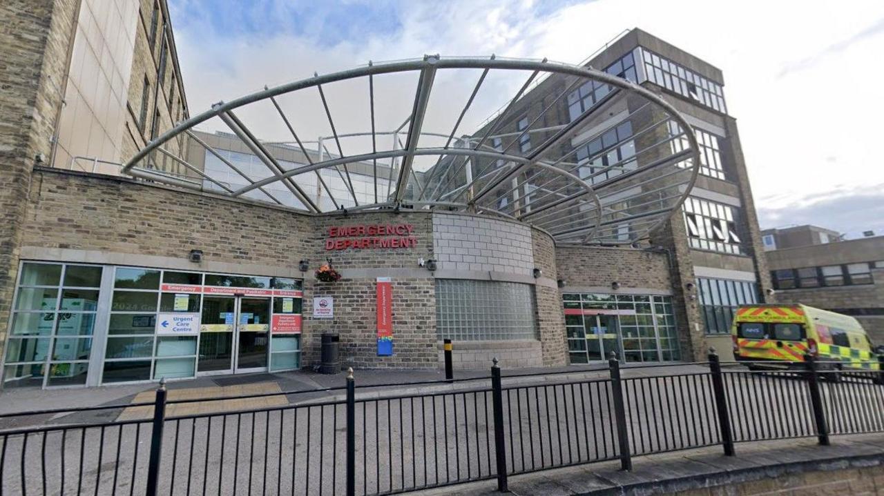 A&E entrance at Bradford Royal Infirmary