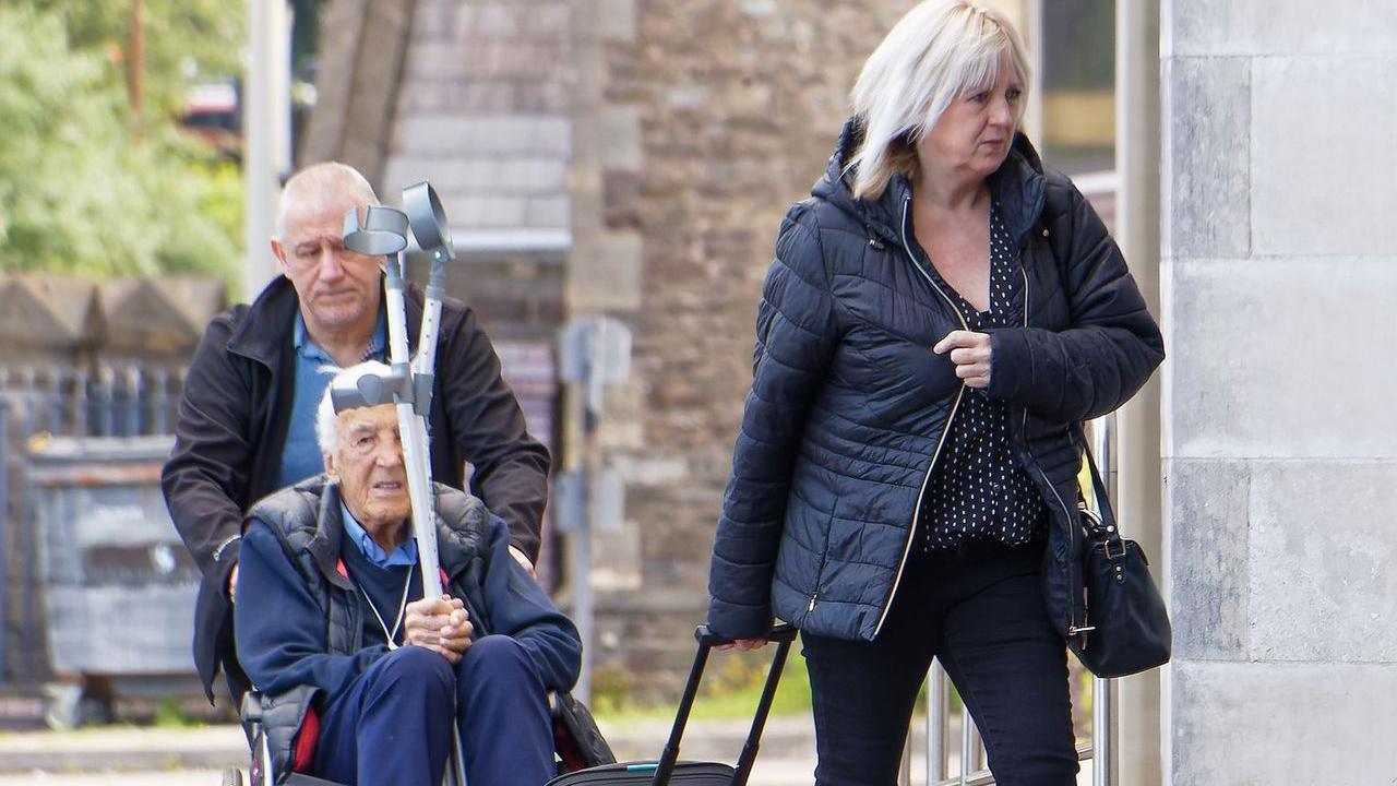 Gerald and Katherine Hill arriving at court