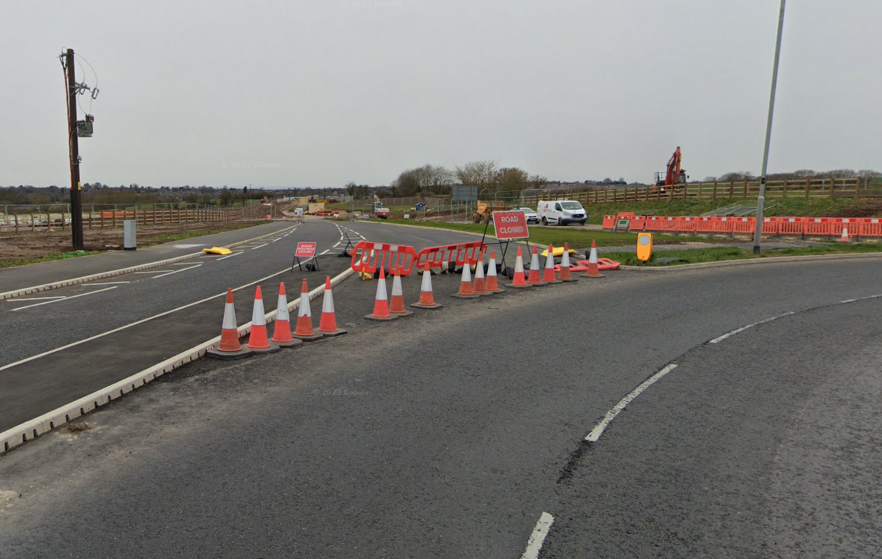 Estate access road under construction