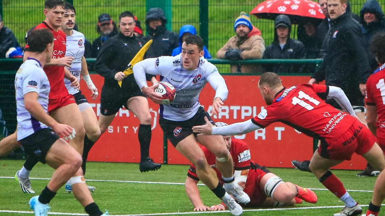 Cornish Pirates in action against Hartpury