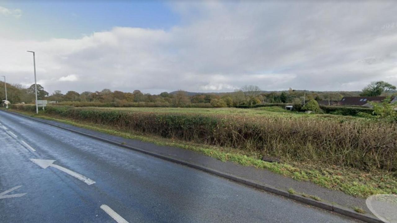 Field separating Furnham Road and Chaffcombe Road in Chard