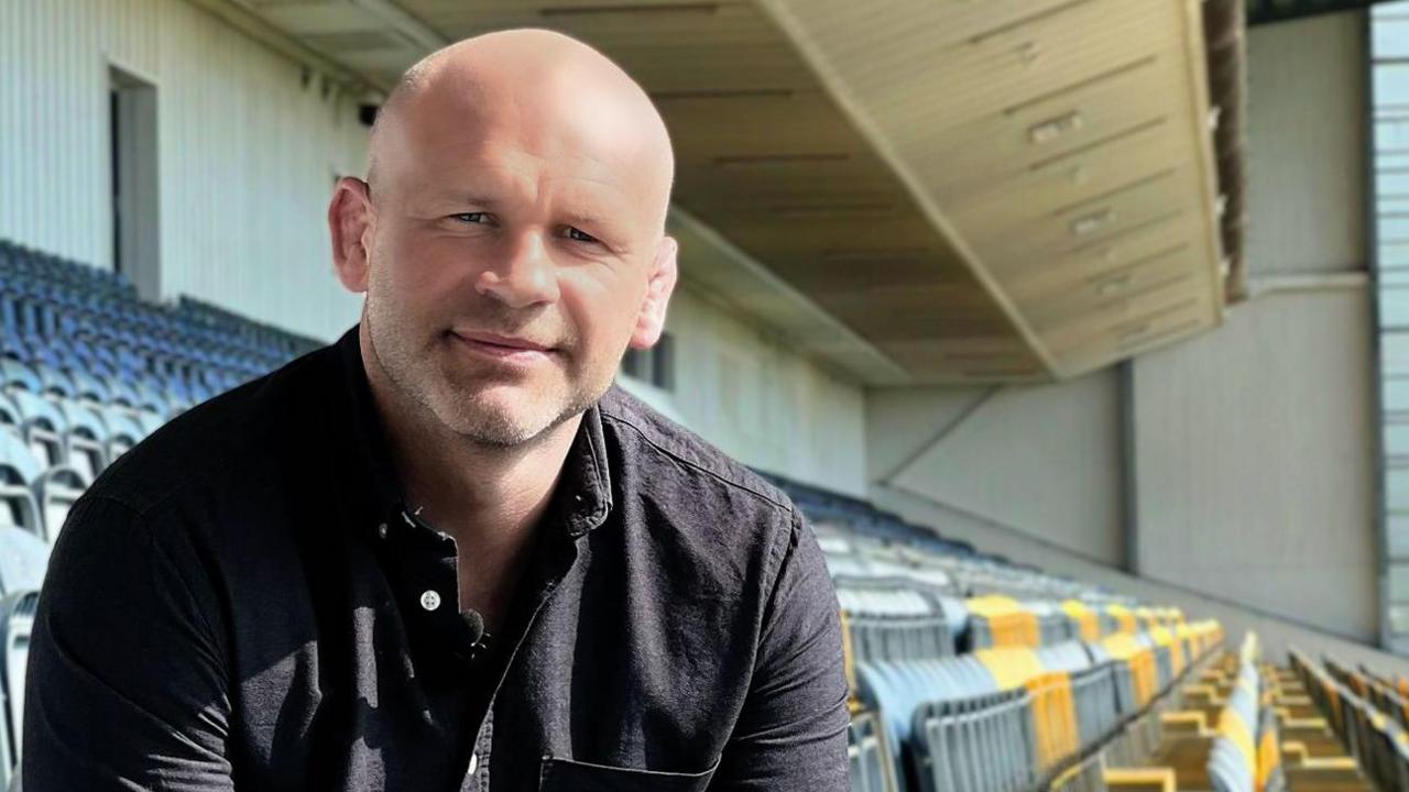 Worcester Warriors head coach Matt Everard sits in the stand at Sixways Stadium