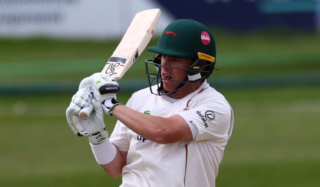 Marcus Harris (Leics) in action for Leicestershire