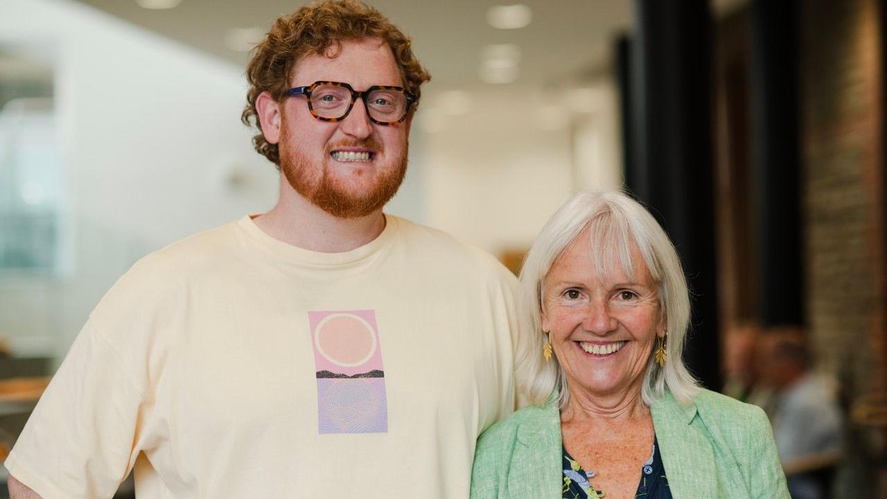 Siôn Tomos Owen, Bardd Plant Cymru a Nicola Davies, Children's Laureate Wales