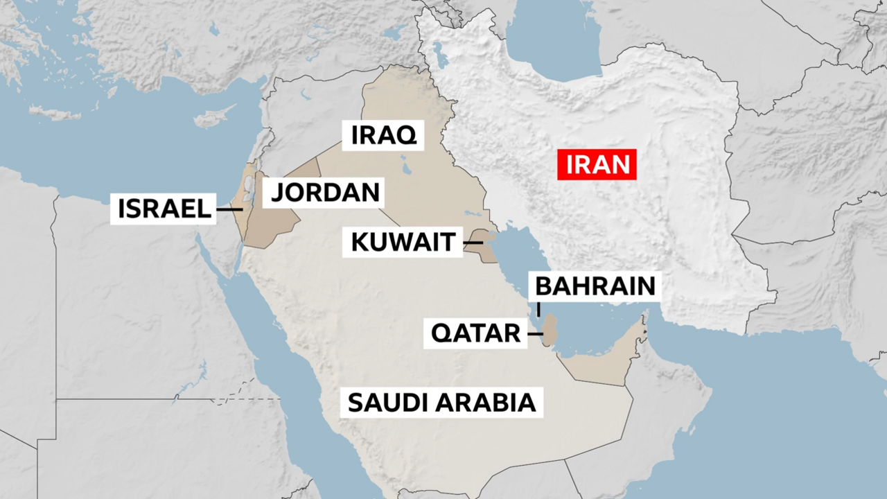 Map of the Middle East