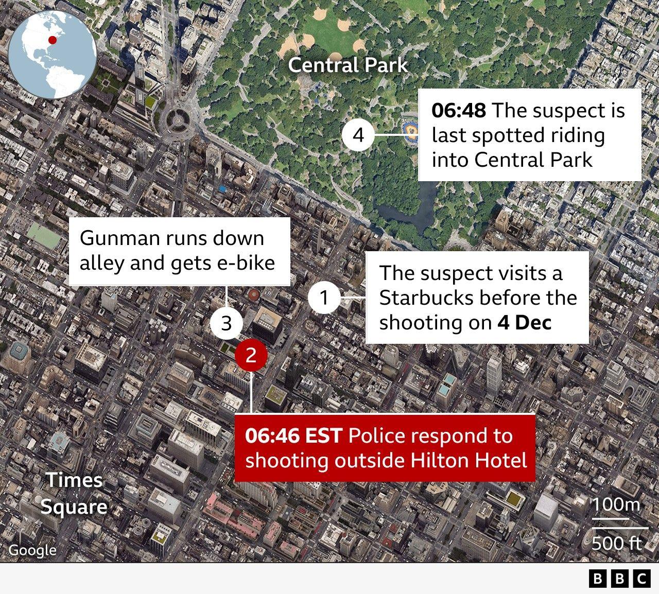 New York shooting map