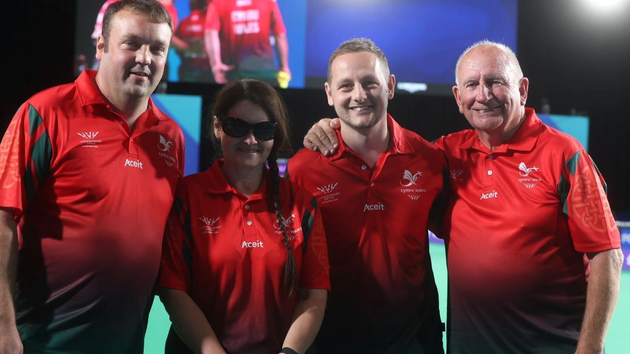 Team Wales James Jones, Julie Thomas, Steffan James and John Wilson