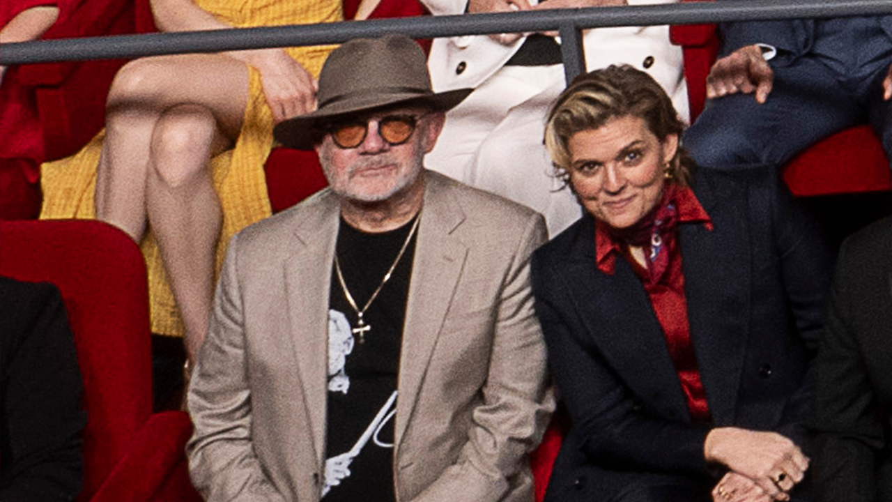 Bernie Taupin and Brandi Carlile in the 97th Oscars nominees dinner class photo