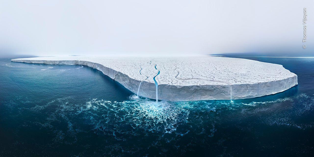 The Bråsvellbreen glacier in Norway. 
