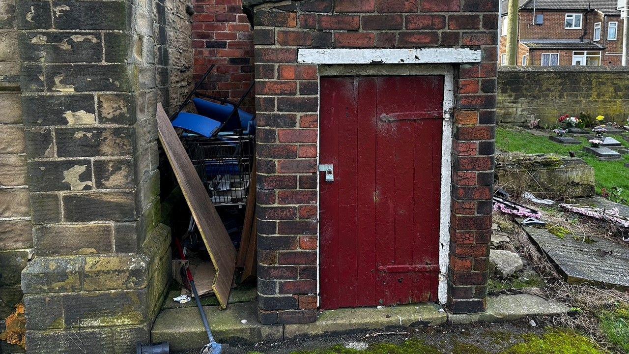 A dilapidated parish church hall in need of repair