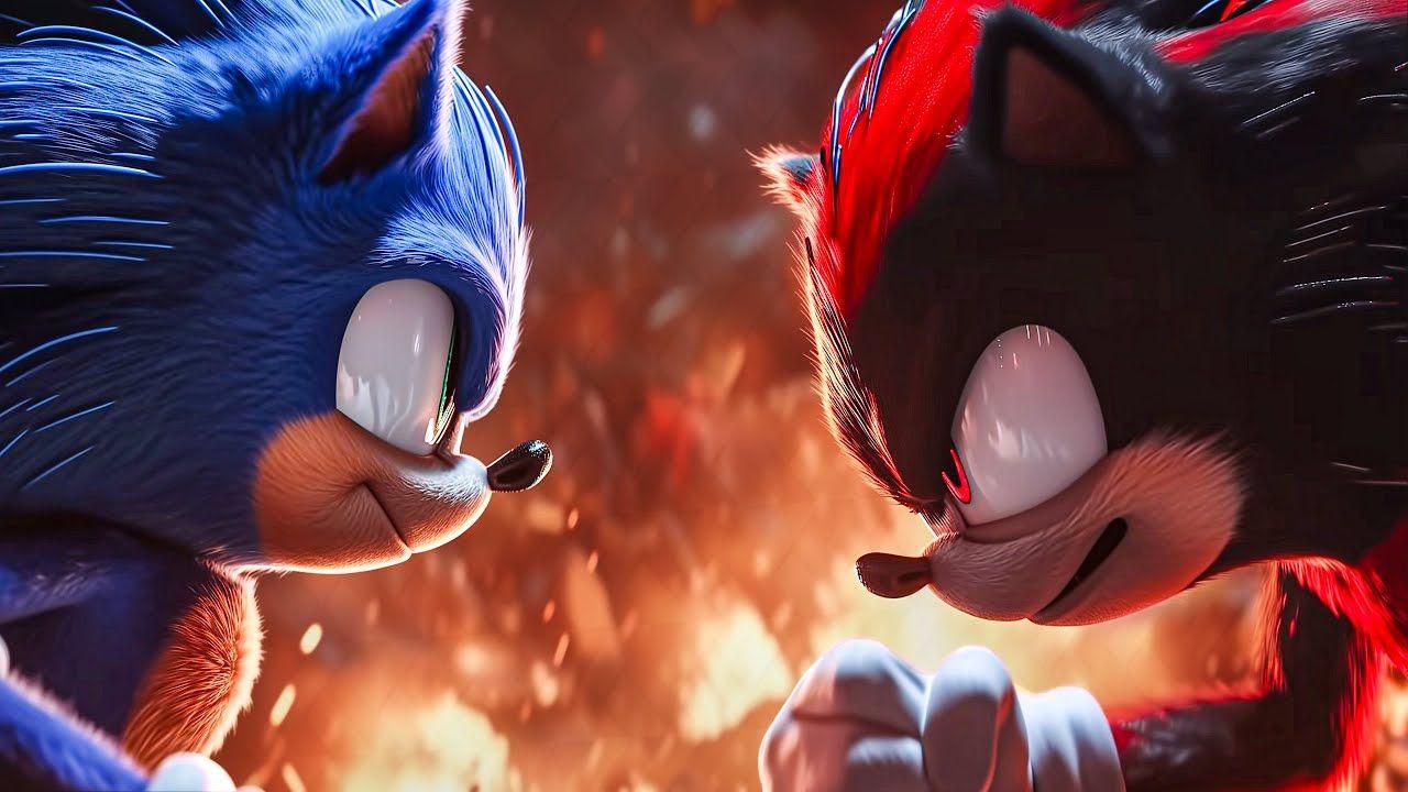 Sonic V Shadow taken from the trailer of Sonic the Hedgehog 3 