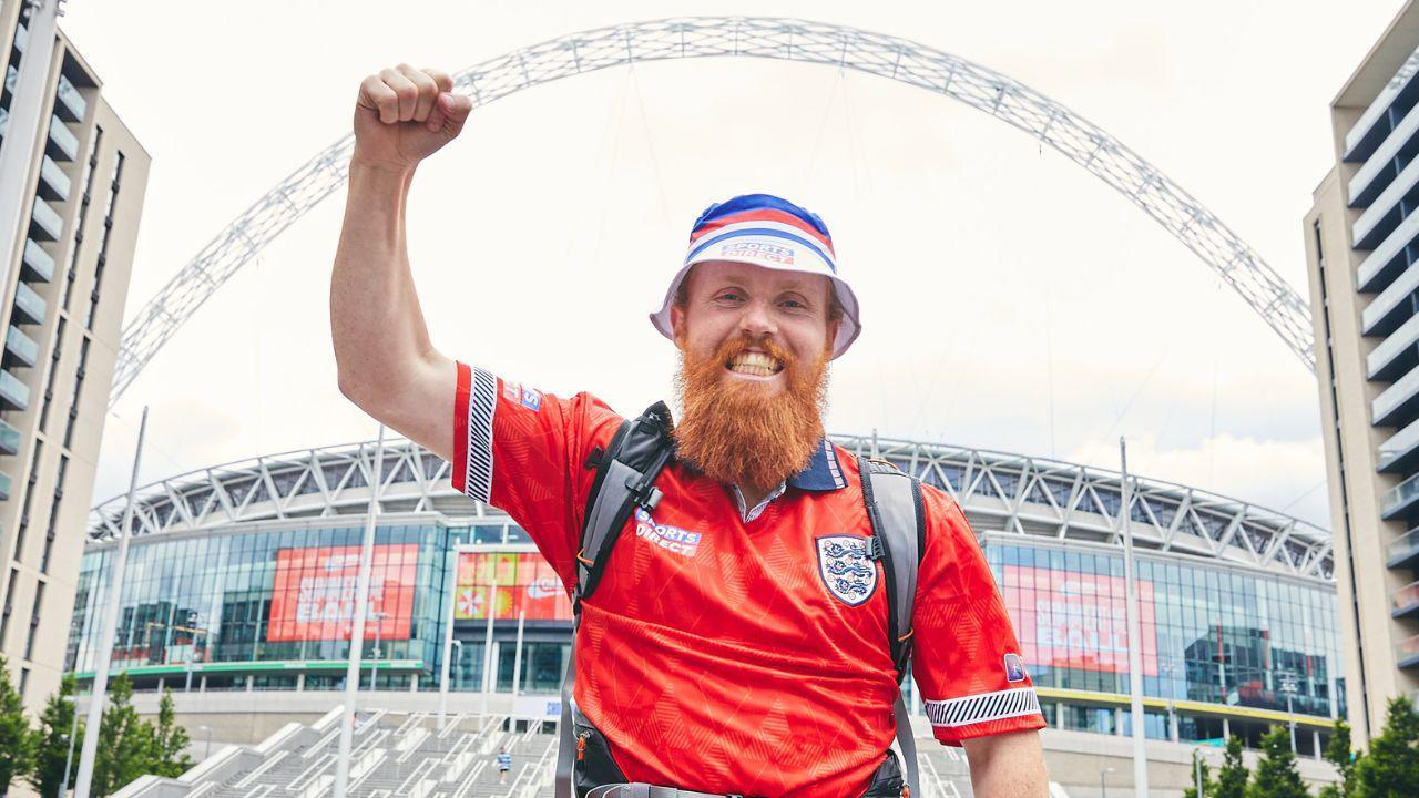 Russ Cook at Wembley Stadium