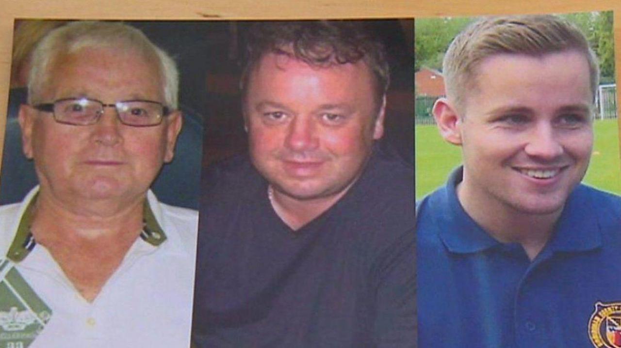An image made up of three photos of men - one with white hair and wearing glasses on the left, another with dark hair in the middle and another with brown hair on the right.