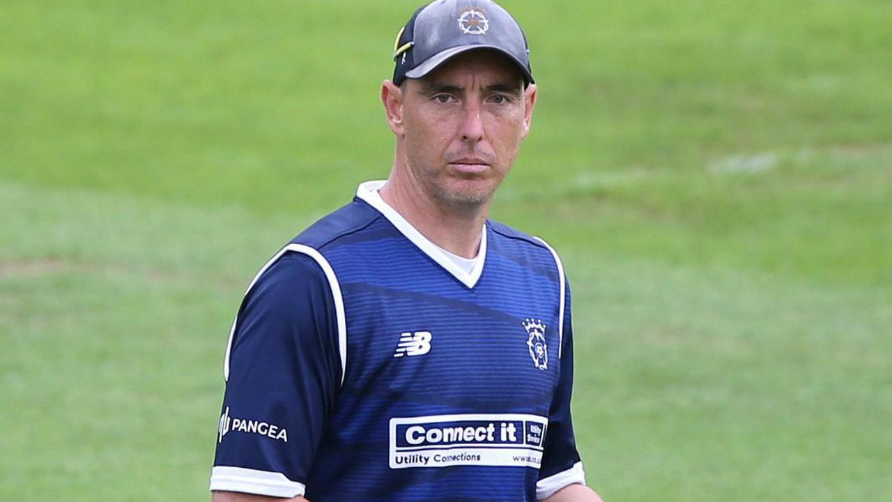 Kyle Abbott pictured in Hampshire kit